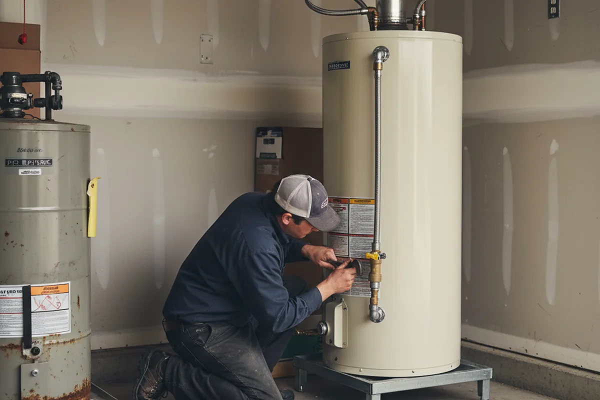 Water heater and shutoff valve replacement in Greenwell Springs